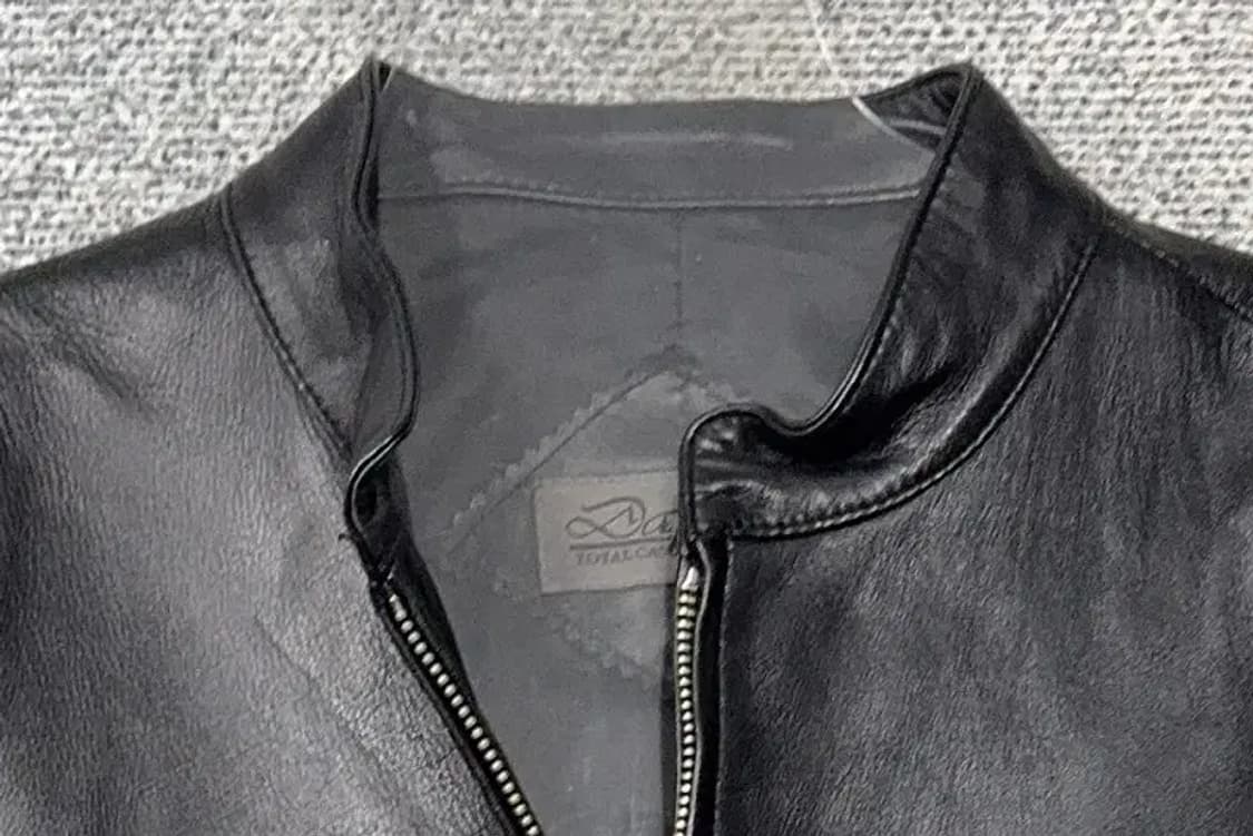 블랙 쉽스킨 양가죽 차이나넥 자켓 M 상품이미지5