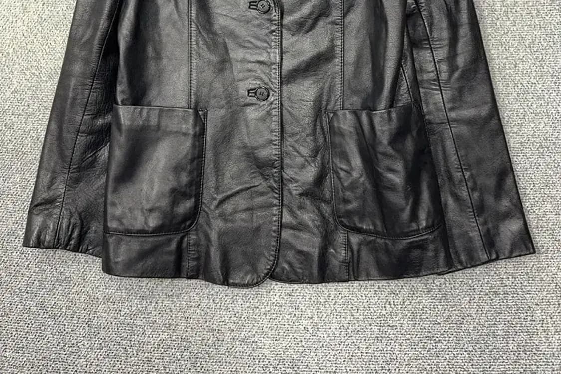 지오다노 블랙 빈티지 소가죽 자켓 M 상품이미지4