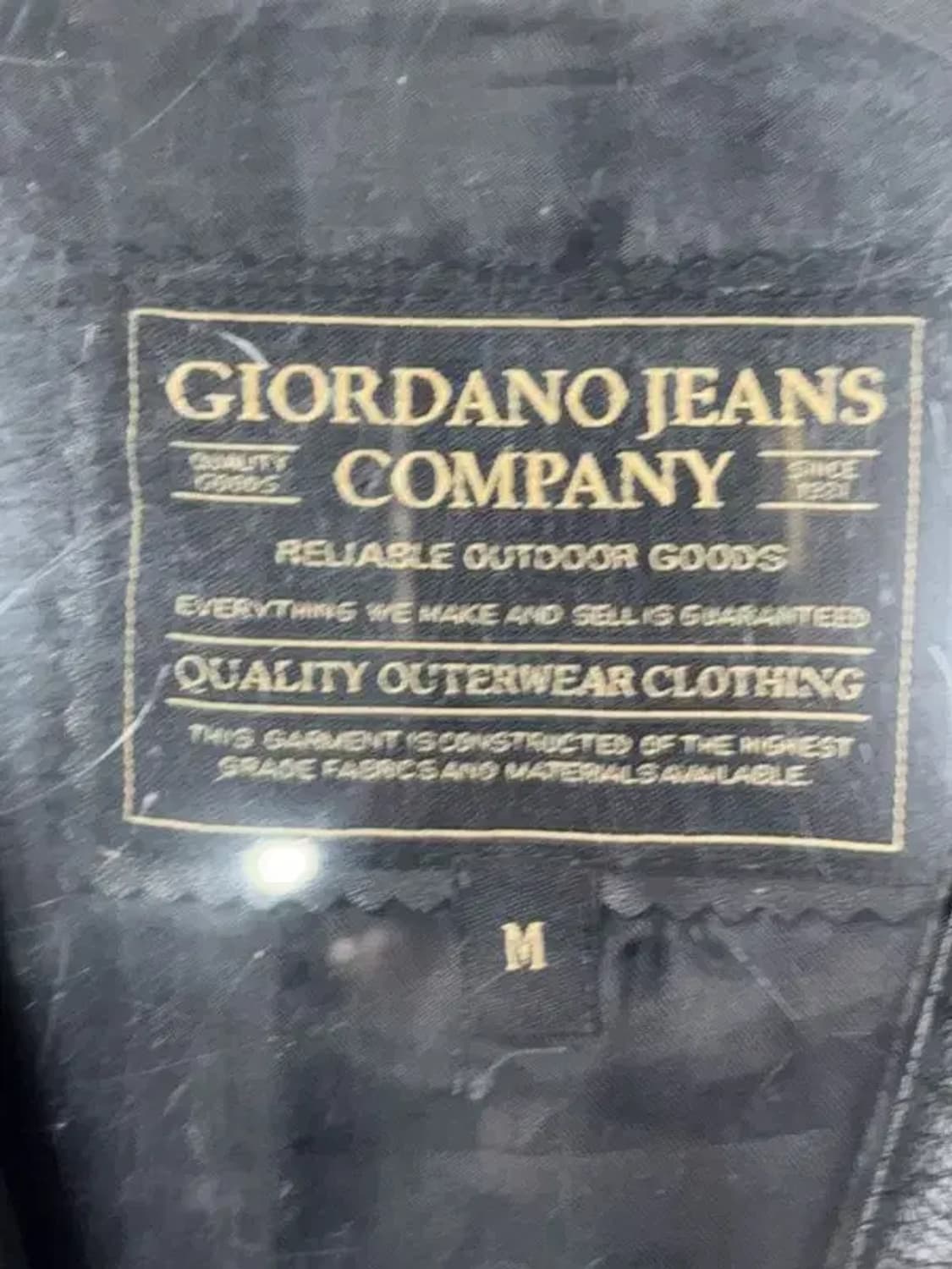 지오다노 블랙 빈티지 소가죽 자켓 M 상품이미지7