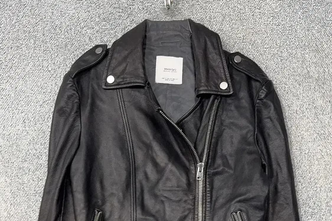 망고 블랙 여성 캐주얼 라이더 자켓 S 상품이미지3