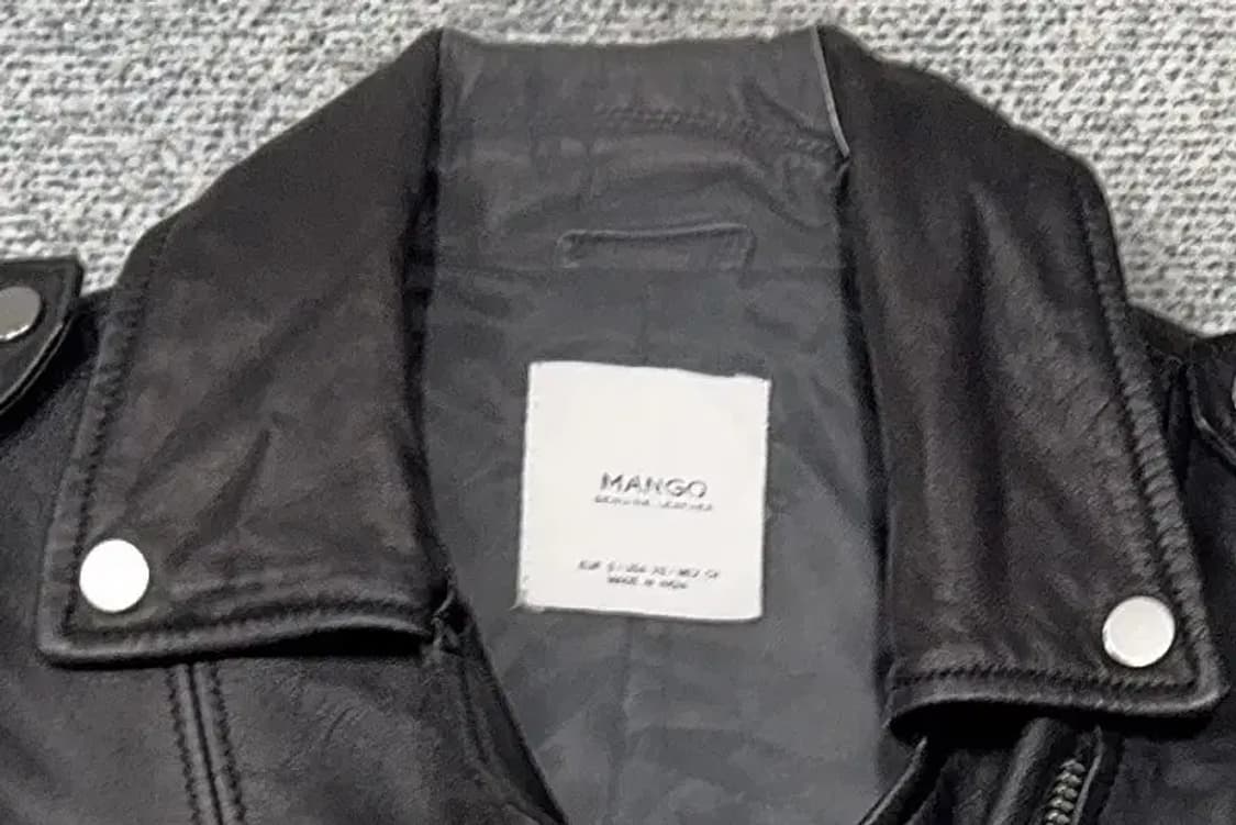 망고 블랙 여성 캐주얼 라이더 자켓 S 상품이미지5