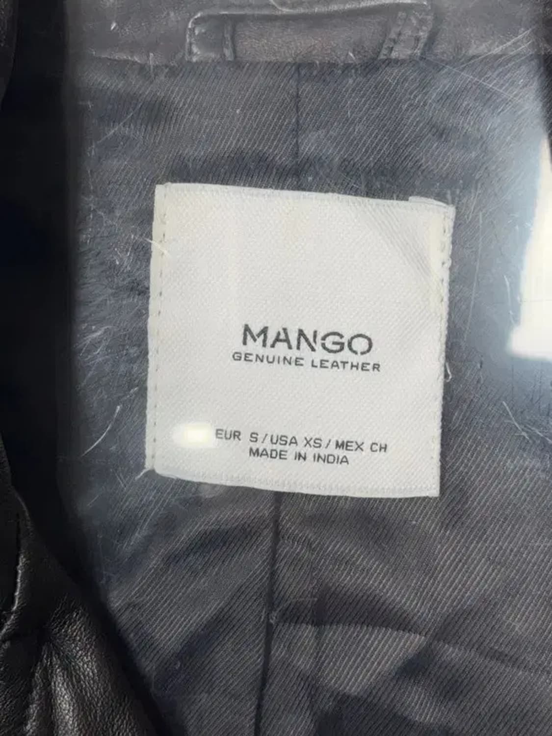 망고 블랙 여성 캐주얼 라이더 자켓 S 상품이미지6