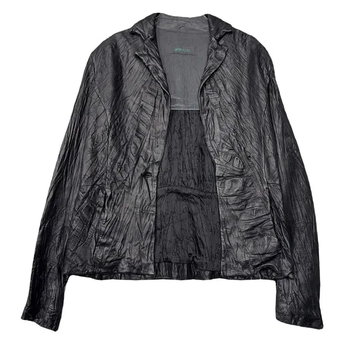 블랙 빈티지 쭈글이 자켓 M 상품이미지1