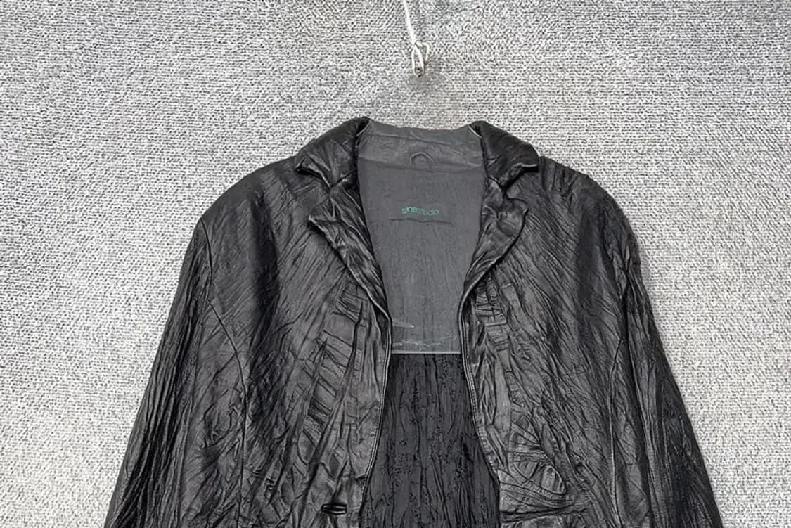 블랙 빈티지 쭈글이 자켓 M 상품이미지3