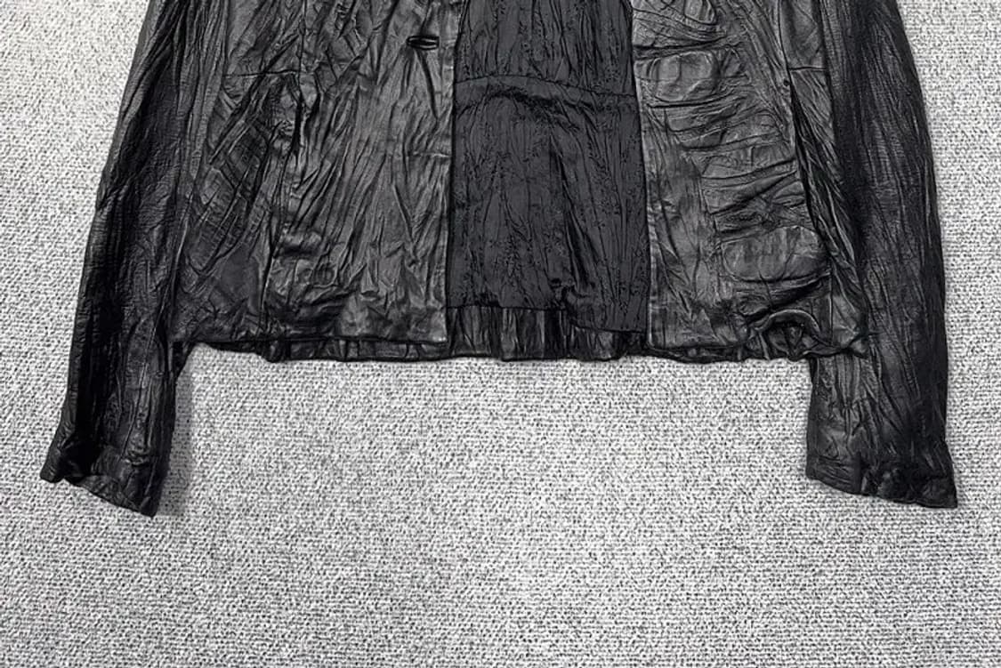 블랙 빈티지 쭈글이 자켓 M 상품이미지4