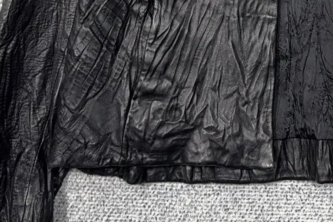 블랙 빈티지 쭈글이 자켓 M 상품이미지6