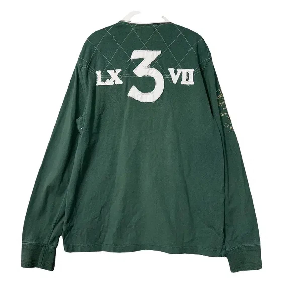 폴로 빈티지 금장 자수 그린 럭비 카라티 L 상품이미지2