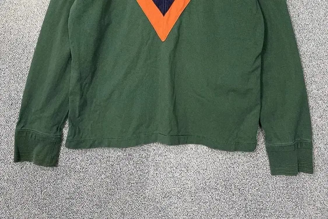 폴로 빈티지 금장 자수 그린 럭비 카라티 L 상품이미지4