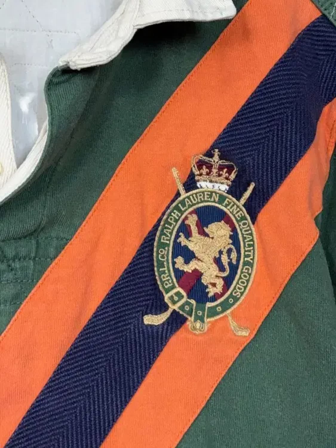 폴로 빈티지 금장 자수 그린 럭비 카라티 L 상품이미지6