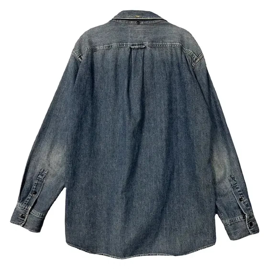 폴로 두산 빈티지 워싱 데님 셔츠 M 상품이미지2