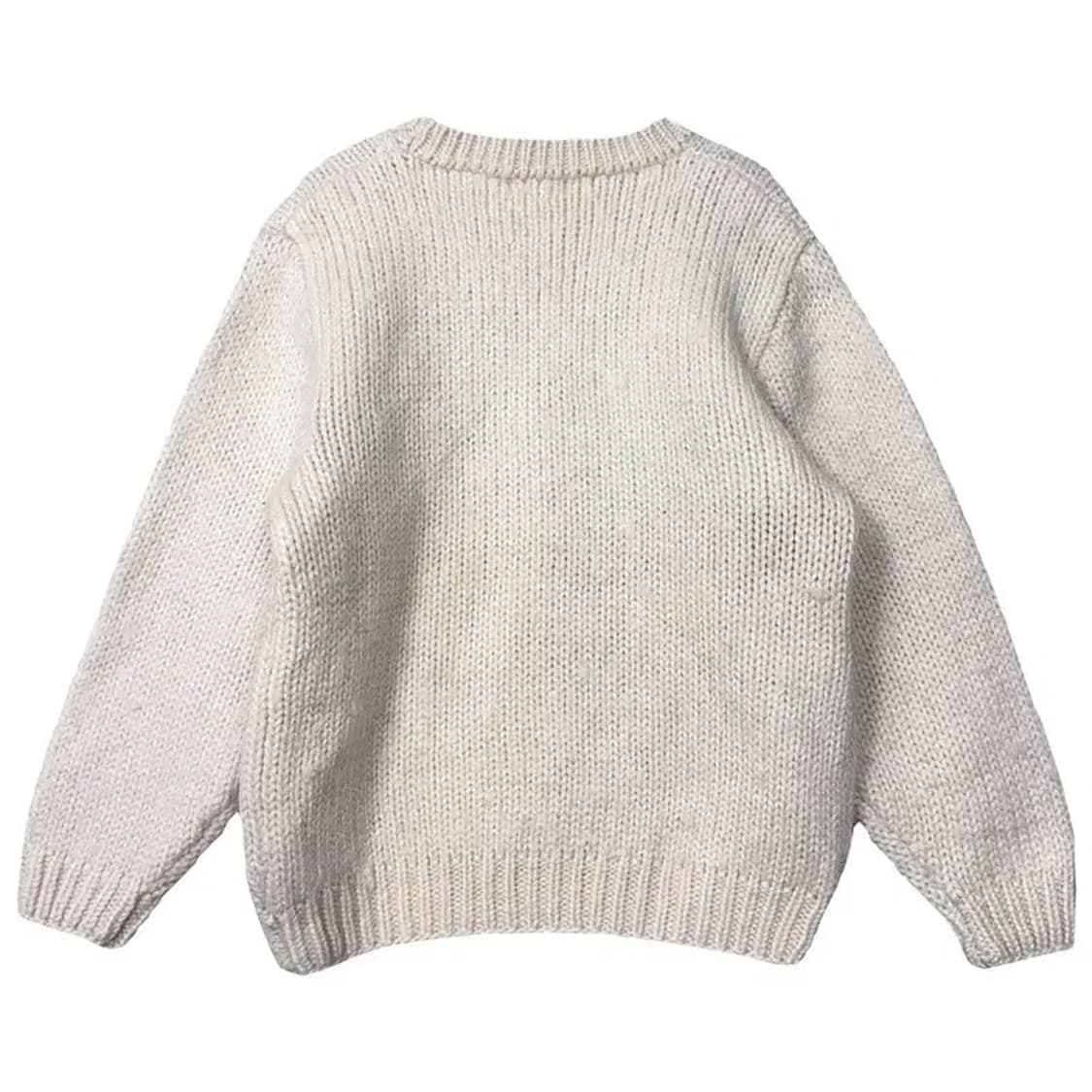 타카 큐 프린팅 크림 패턴 니트 F 상품이미지2