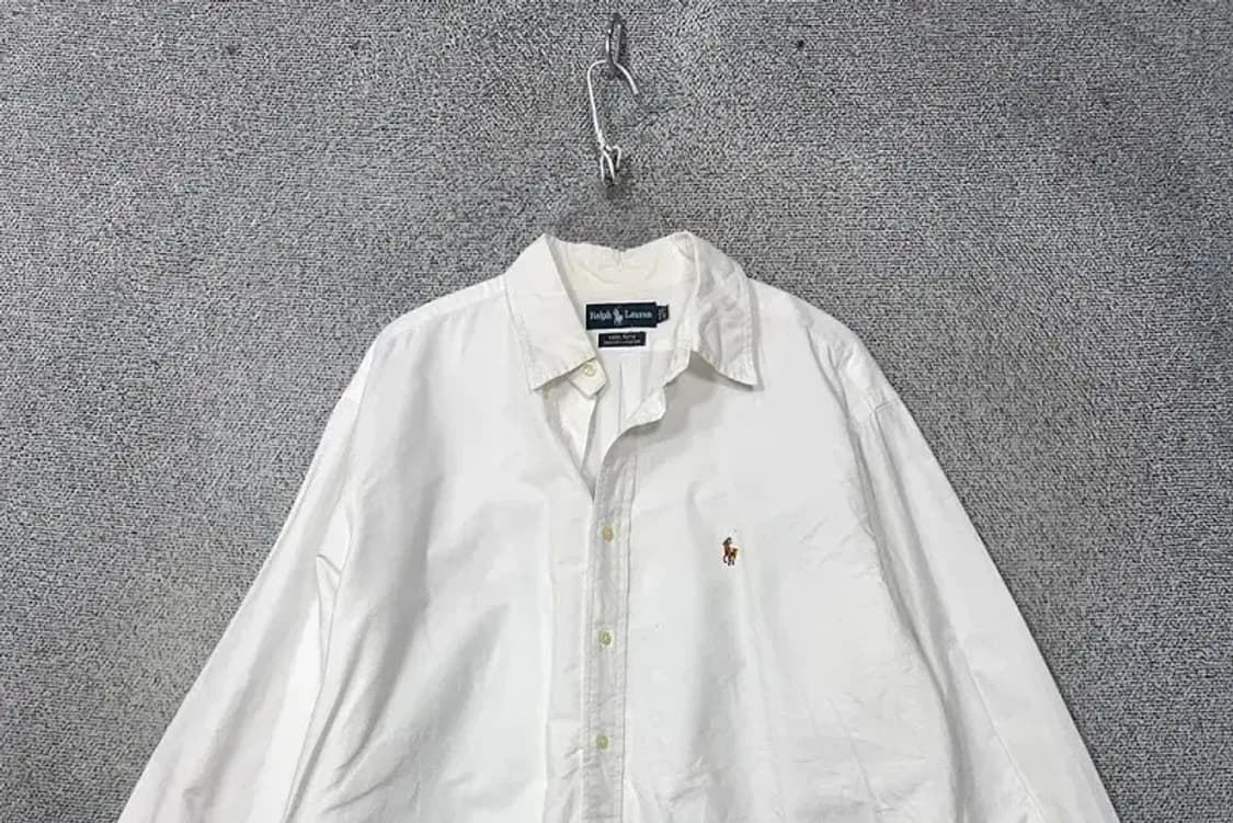폴로 랄프로렌 야머스 핏 화이트 옥스포드 셔츠 XXL 상품이미지3
