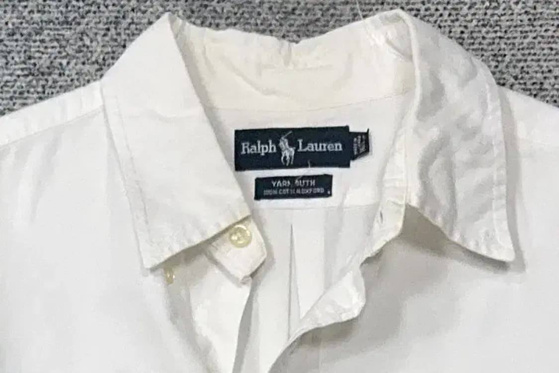폴로 랄프로렌 야머스 핏 화이트 옥스포드 셔츠 XXL 상품이미지5