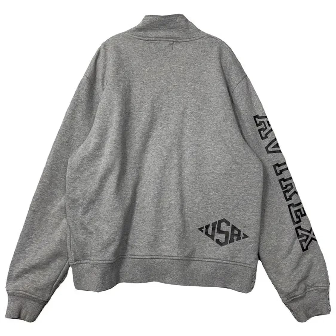 아비렉스 프린팅 로고 그레이 오버핏 트랙탑 집업 XL 상품이미지2