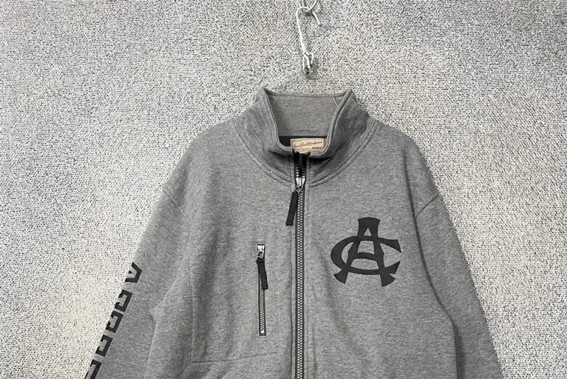 아비렉스 프린팅 로고 그레이 오버핏 트랙탑 집업 XL 상품이미지3