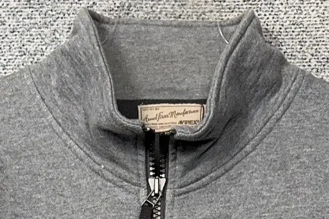 아비렉스 프린팅 로고 그레이 오버핏 트랙탑 집업 XL 상품이미지5