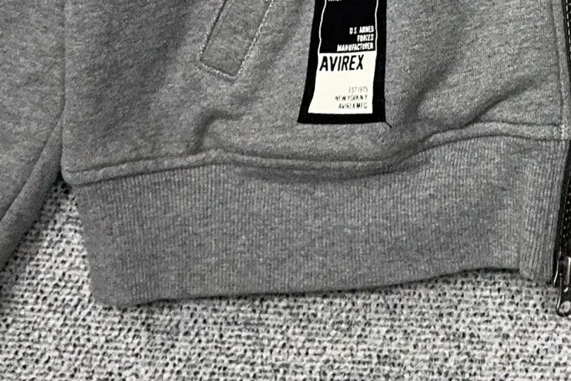 아비렉스 프린팅 로고 그레이 오버핏 트랙탑 집업 XL 상품이미지6