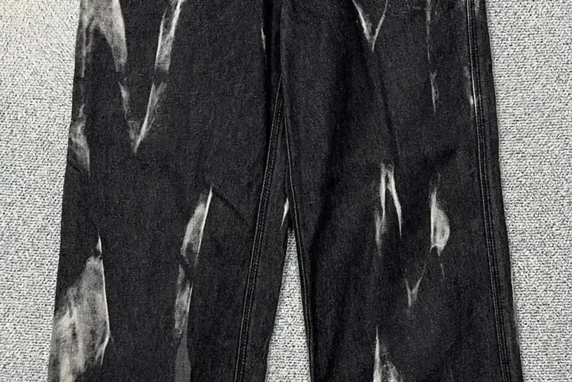 플레이버리즘 블랙 더티 페인팅 청바지 L 상품이미지4