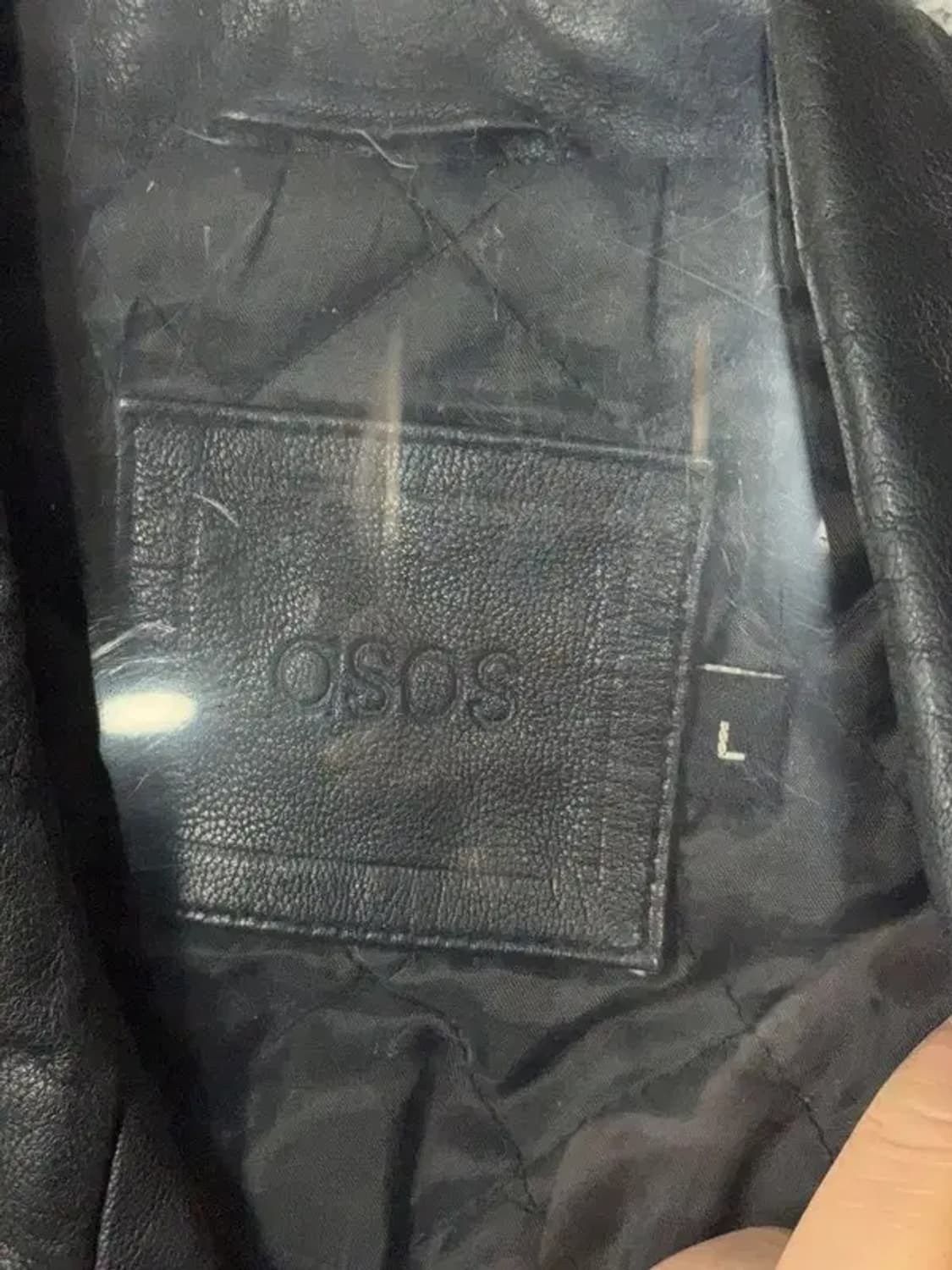 아소스 블랙 여성 리얼 레더 라이더 자켓 L 상품이미지6