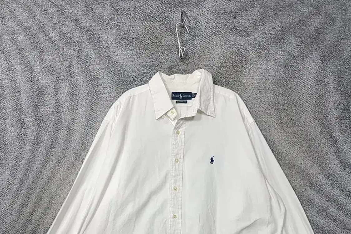 폴로 클래식 핏 화이트 옥스포드 셔츠 XL 상품이미지3