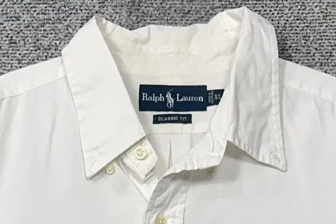 폴로 클래식 핏 화이트 옥스포드 셔츠 XL 상품이미지5