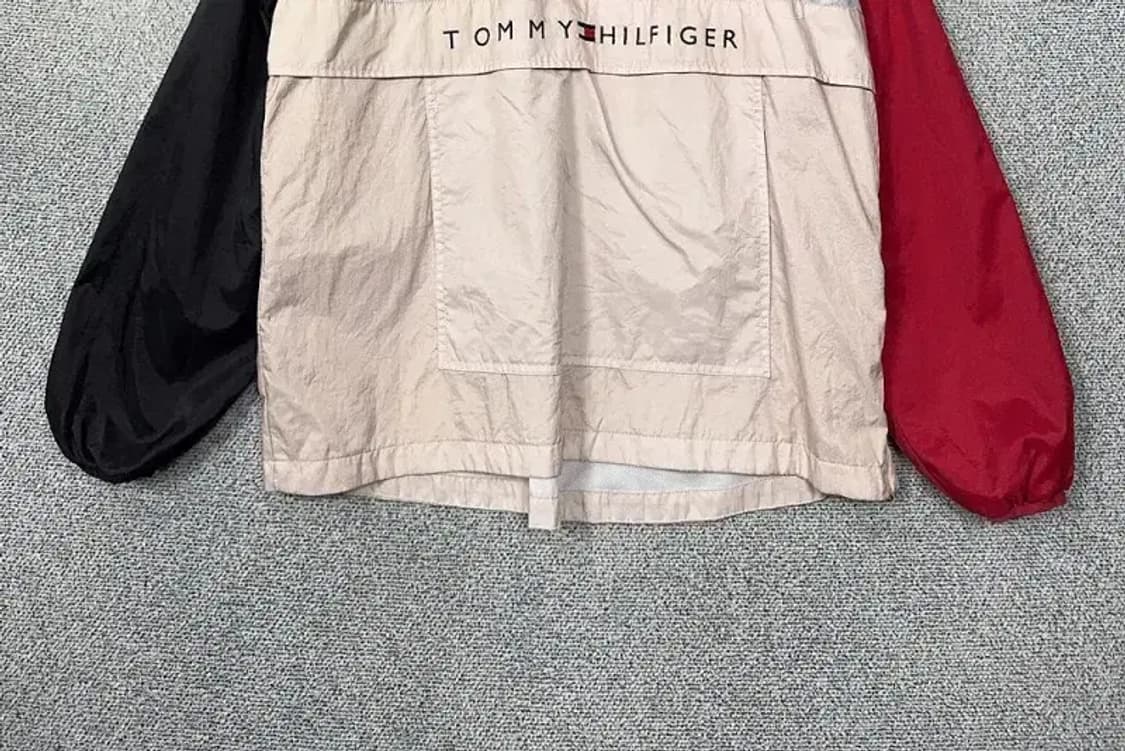 타미힐피거 올드스쿨 멀티컬러 풀오버 후드 아노락 L 상품이미지4