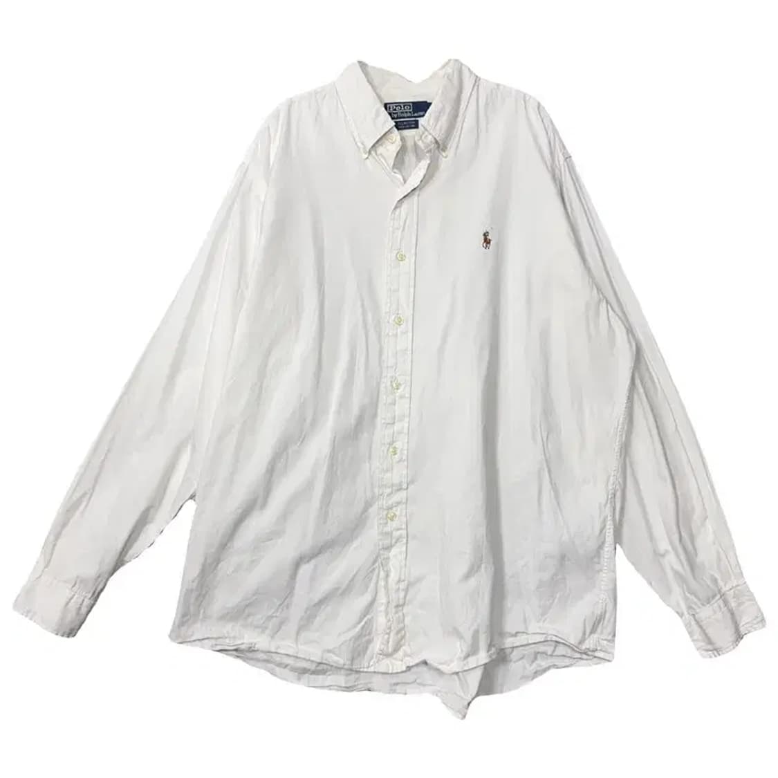 폴로 랄프로렌 오버 사이즈 화이트 셔츠 XL 상품이미지1
