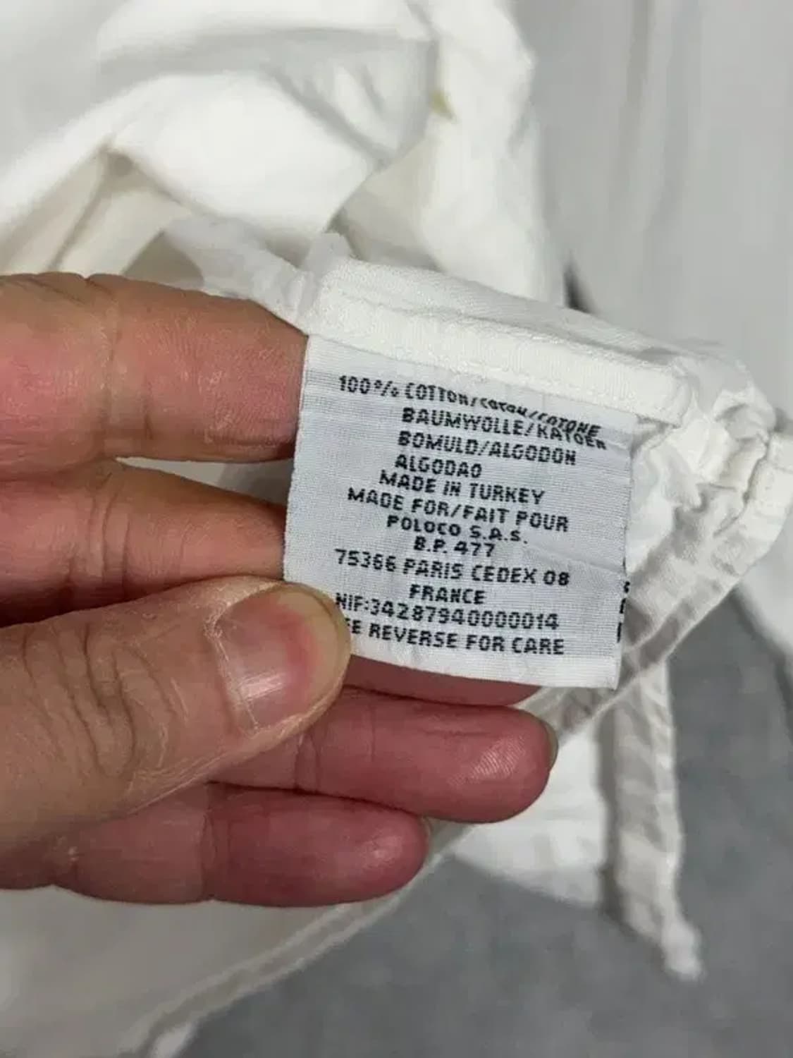 폴로 랄프로렌 오버 사이즈 화이트 셔츠 XL 상품이미지9