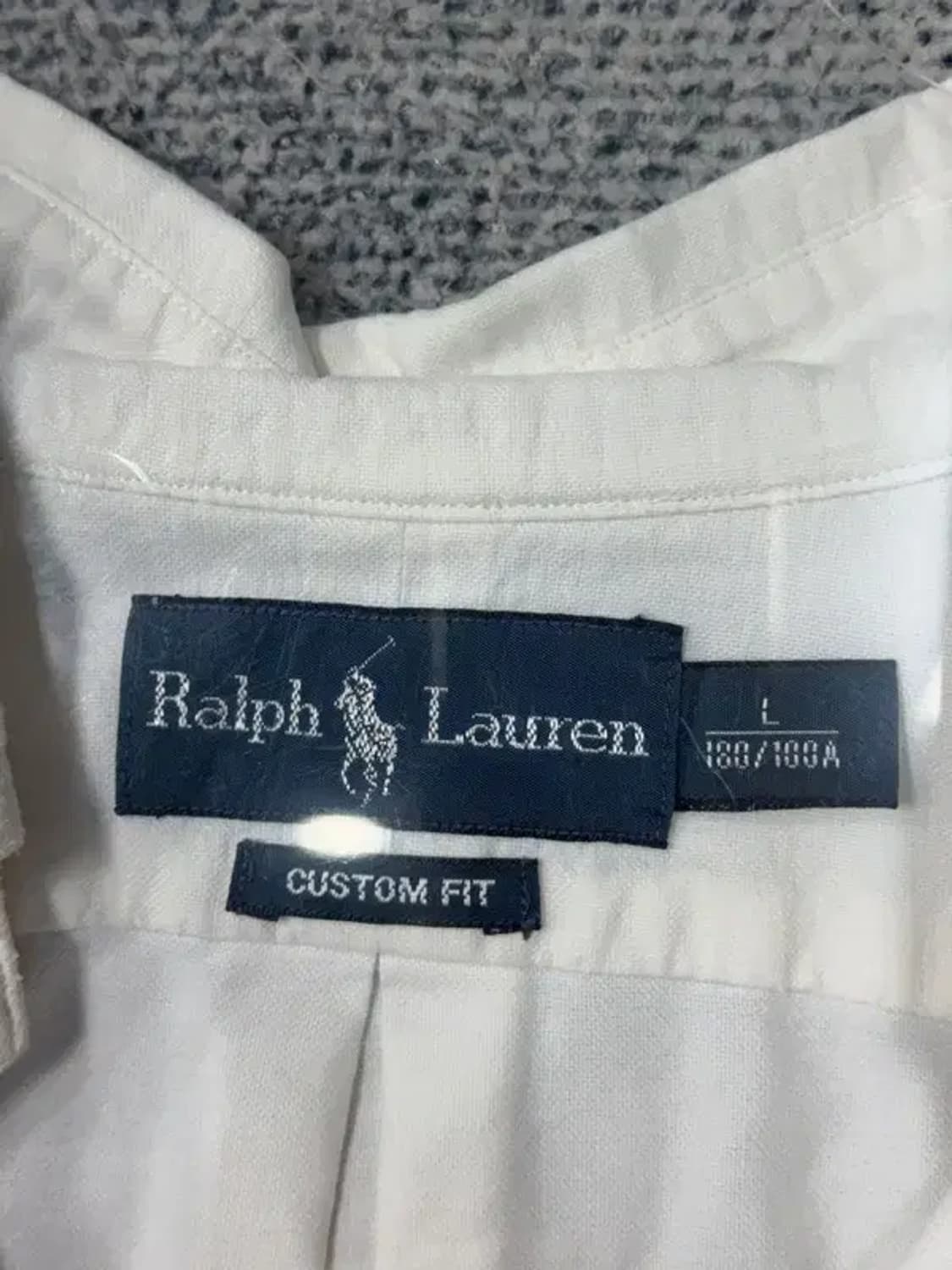 폴로 클래식핏 화이트 옥스포드 셔츠 L 상품이미지8