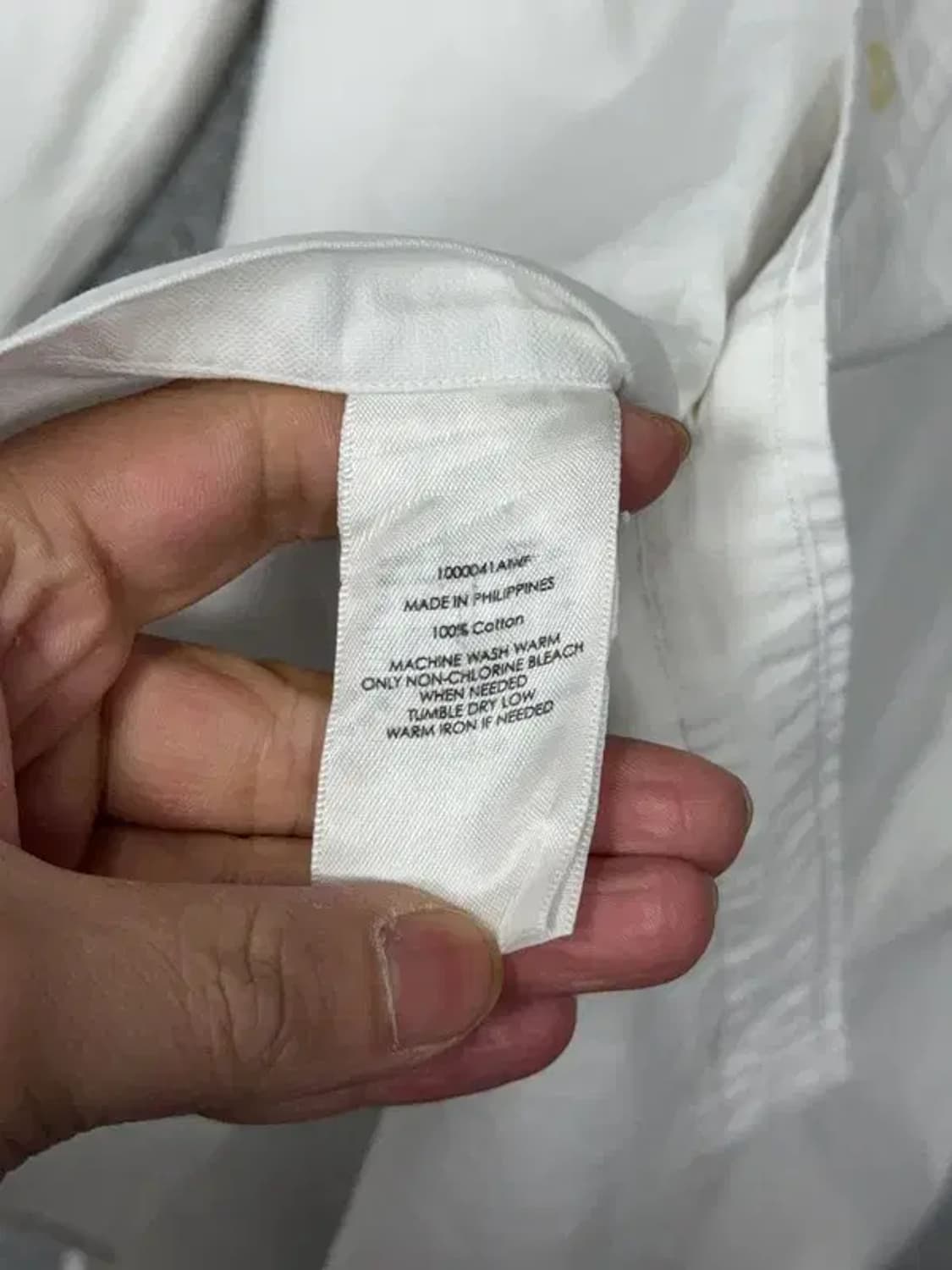 폴로 클래식핏 화이트 옥스포드 셔츠 L 상품이미지9