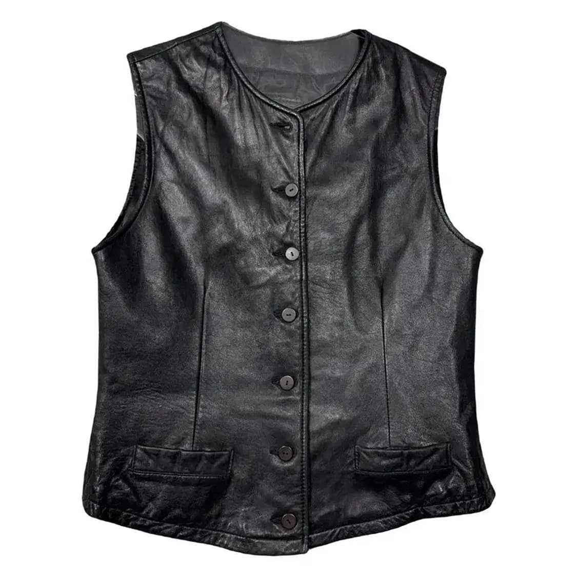 바나나리퍼블릭 블랙 레더 가디건 2 상품이미지1