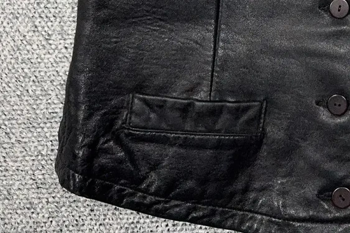 바나나리퍼블릭 블랙 레더 가디건 2 상품이미지6