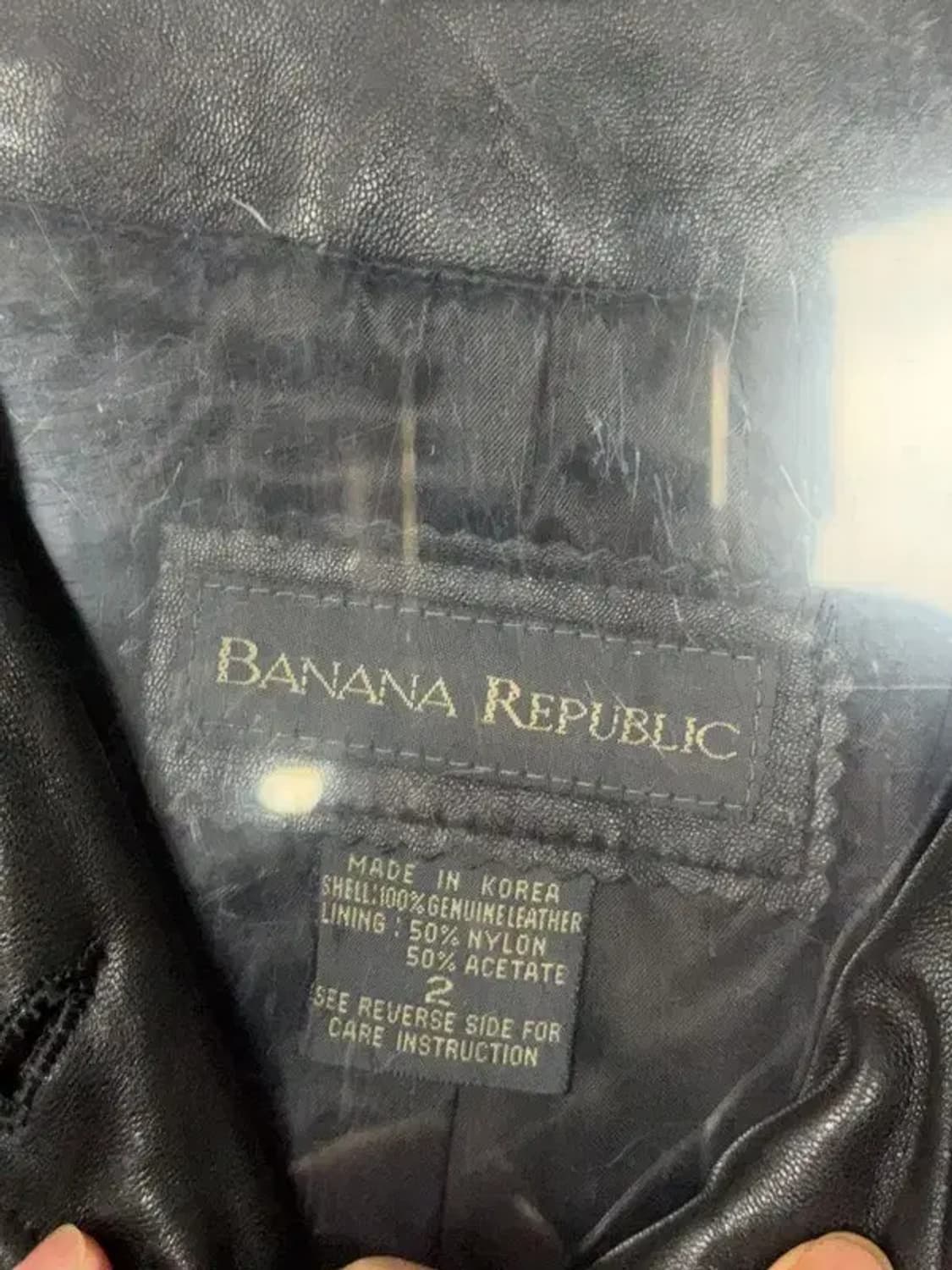 바나나리퍼블릭 블랙 레더 가디건 2 상품이미지7