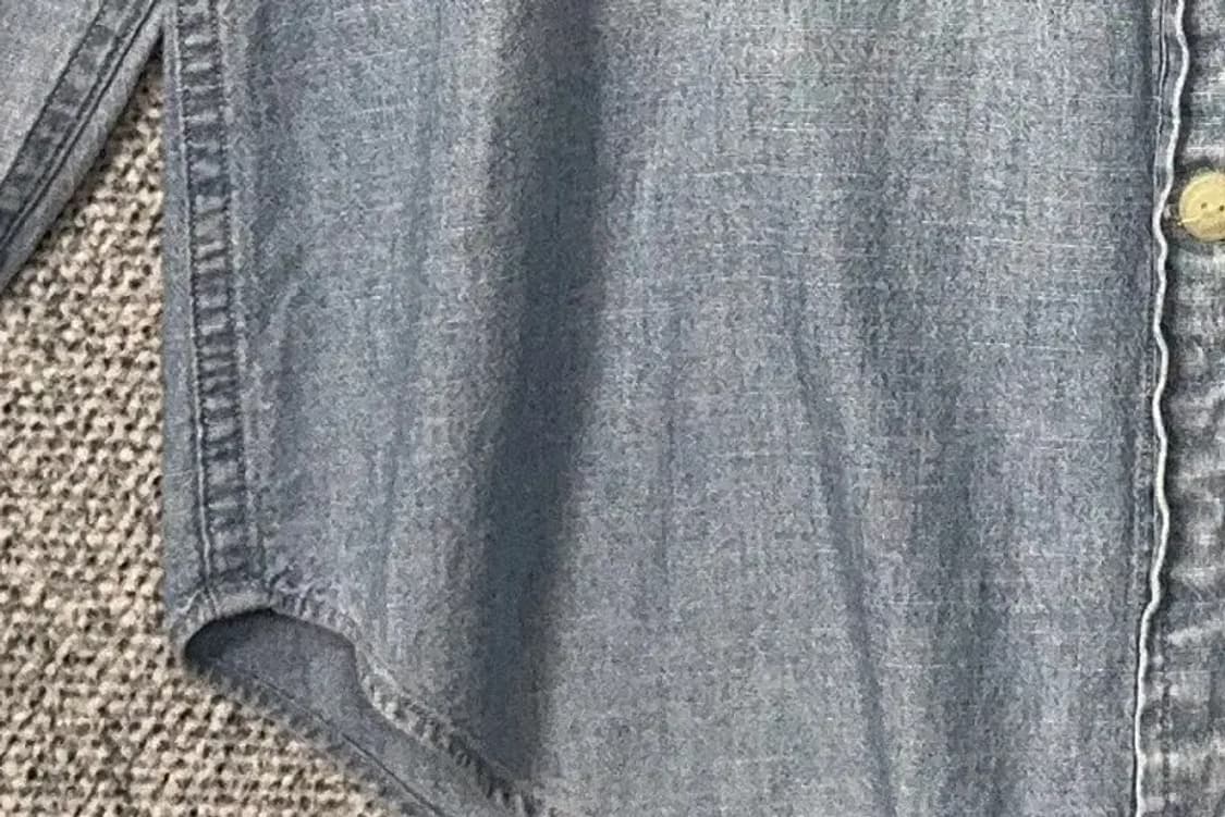 폴로 릴렉스핏 빈티지 백프린팅 워싱 데님 셔츠 S 상품이미지6