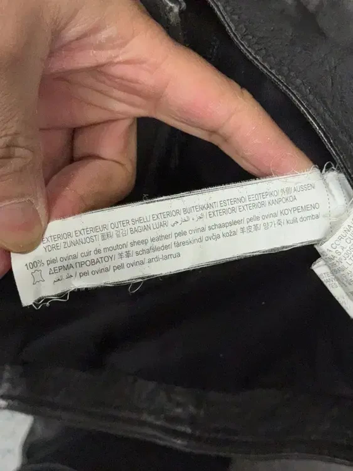 자라 블랙 양가죽 램스킨 라이더 자켓 L 상품이미지8