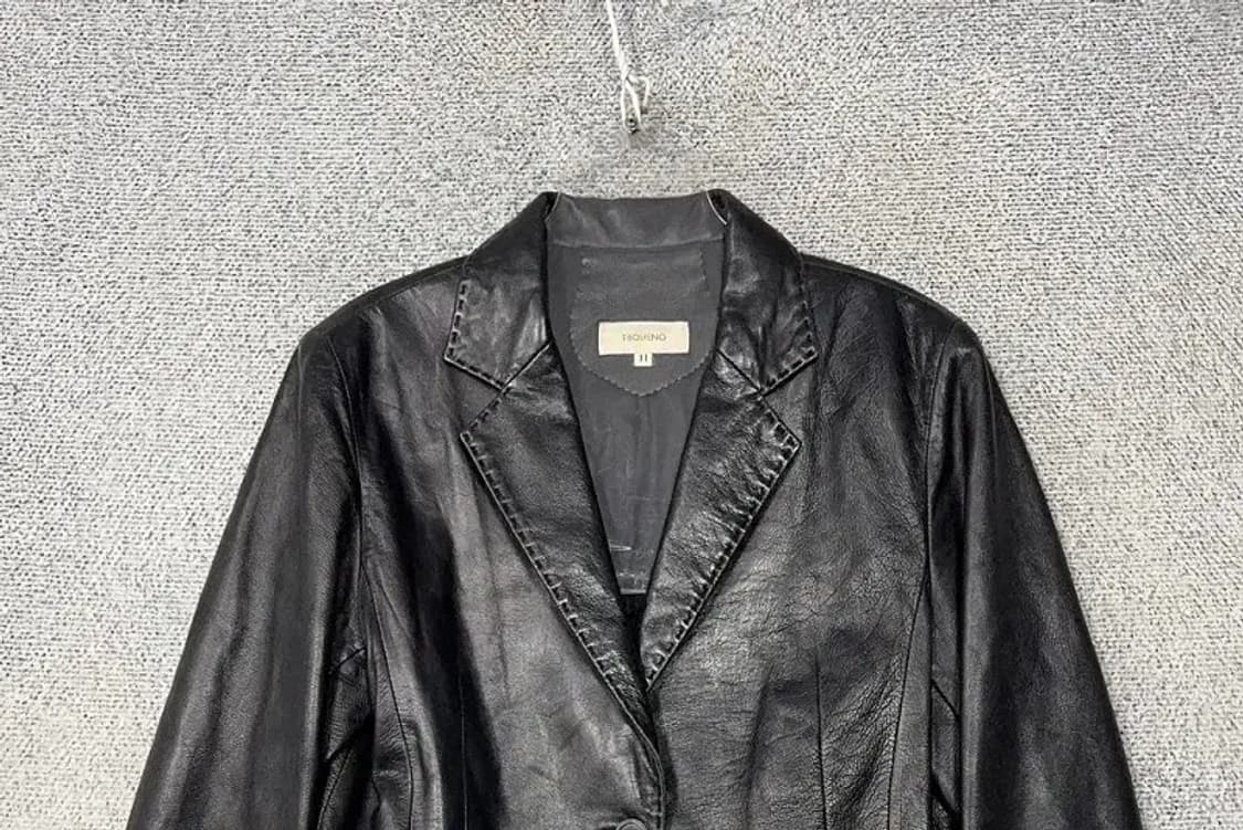 빈티지 이태리 원버튼 가죽 블레이저 S 상품이미지3