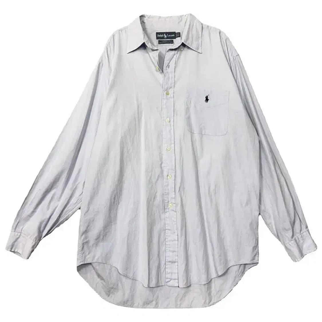 폴로 야머스핏 라이트 블루 오버 사이즈 셔츠 34/35 상품이미지1