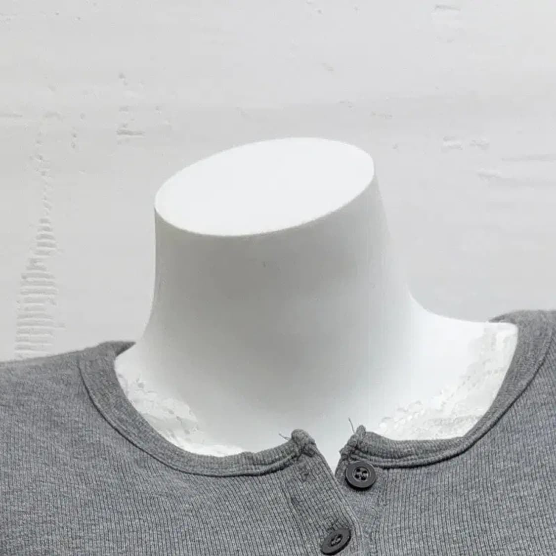 그레이 레이스 딱붙 반팔티 S 상품이미지4