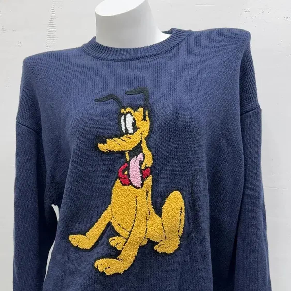 디즈니 프린팅 네이비 니트 L 상품이미지4