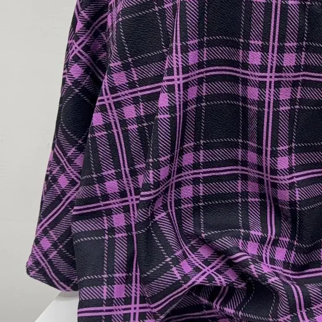 체크 퍼플 미니스커트 F 상품이미지4