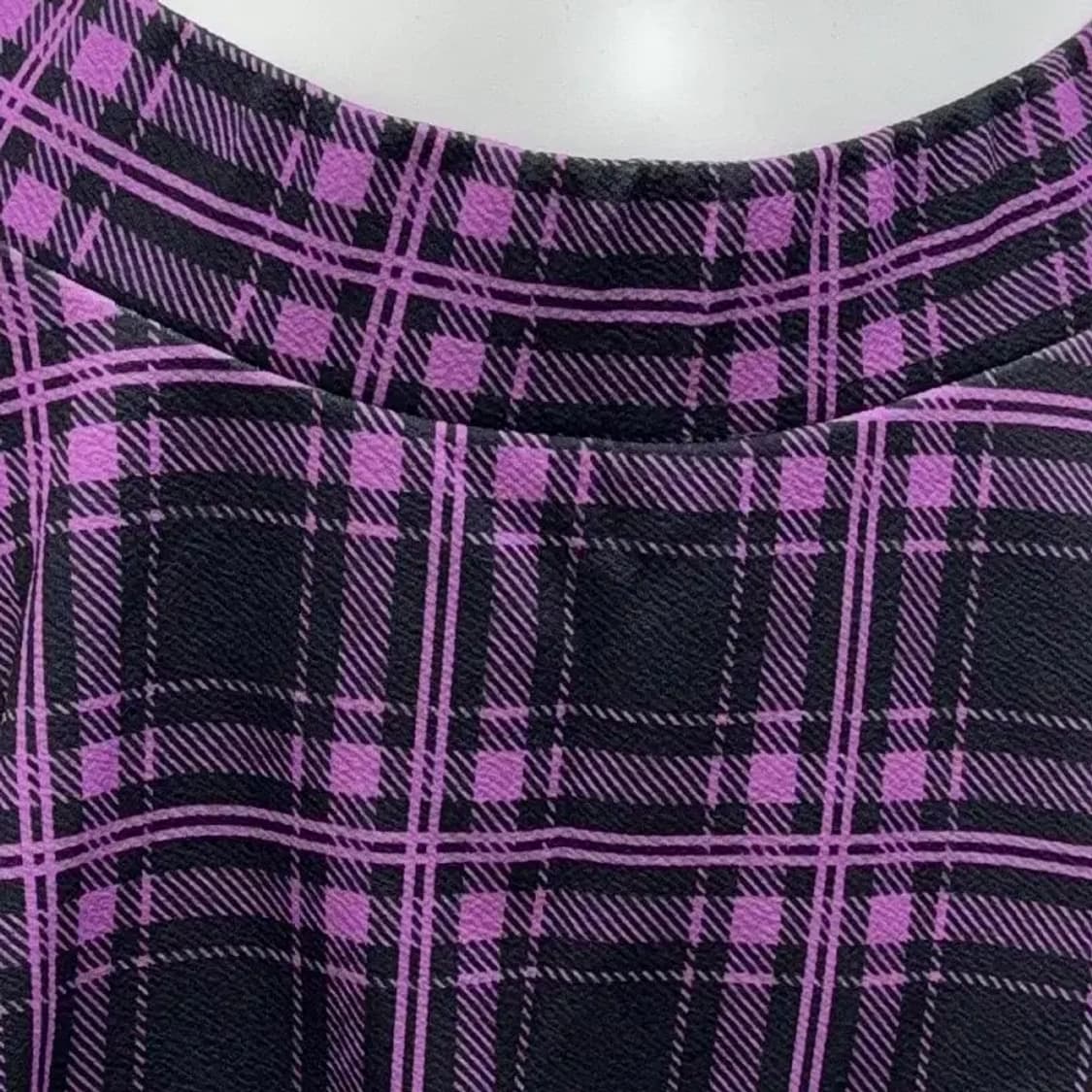 체크 퍼플 미니스커트 F 상품이미지5