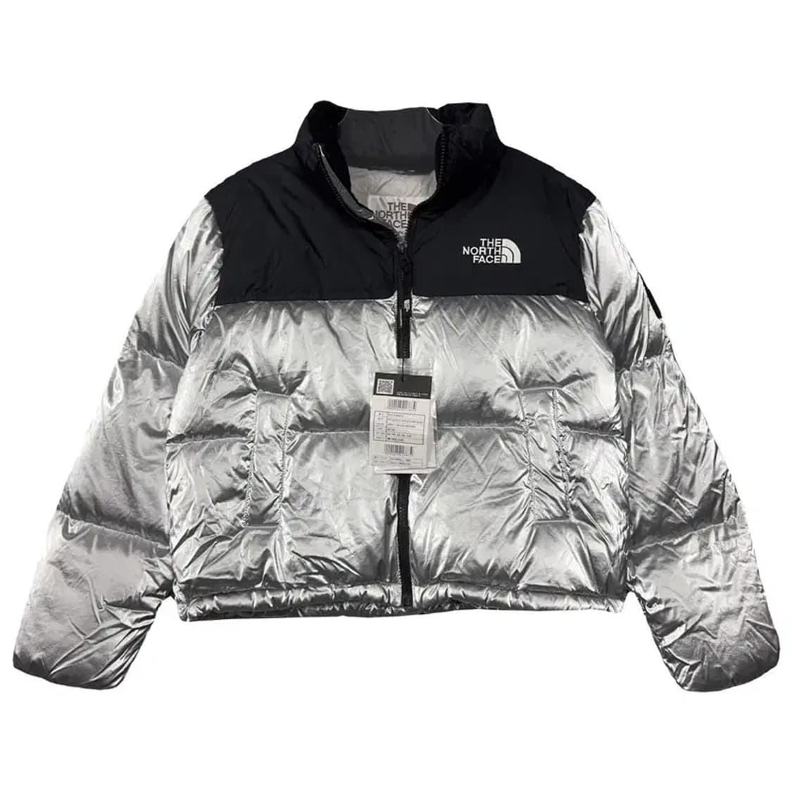 [새상품]노스페이스 실버 유광 크롭 패딩 S/85 상품이미지1