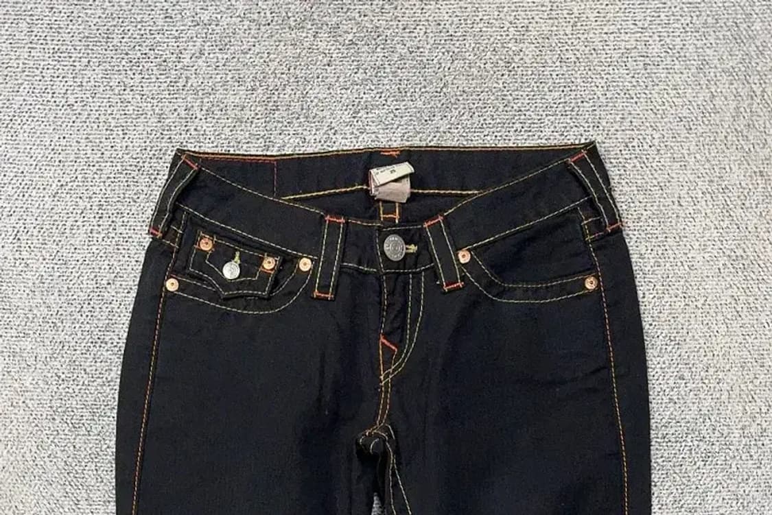 트루릴리젼 USA 스티치 Y2K 부츠컷 청바지 25 상품이미지3