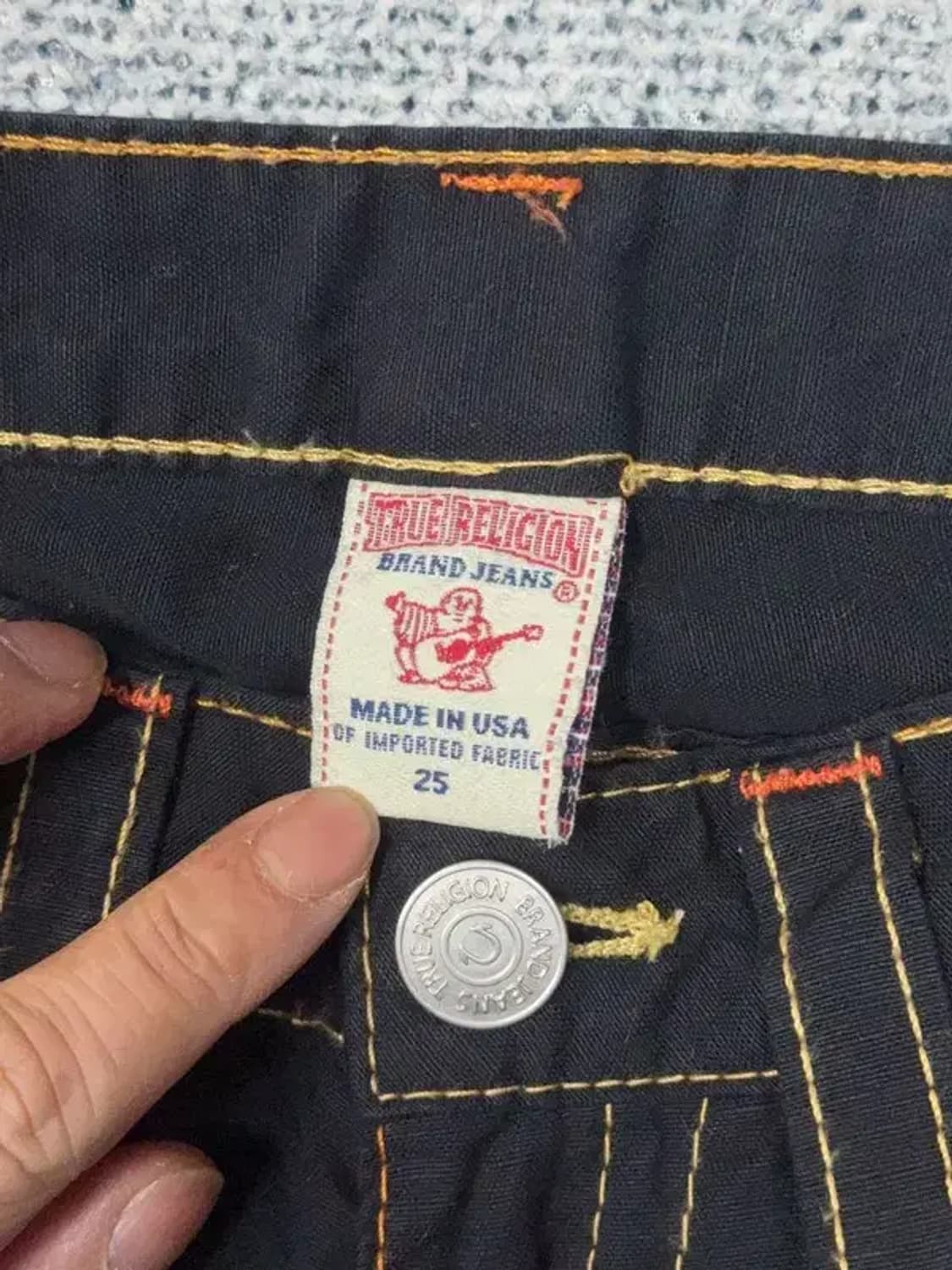 트루릴리젼 USA 스티치 Y2K 부츠컷 청바지 25 상품이미지6