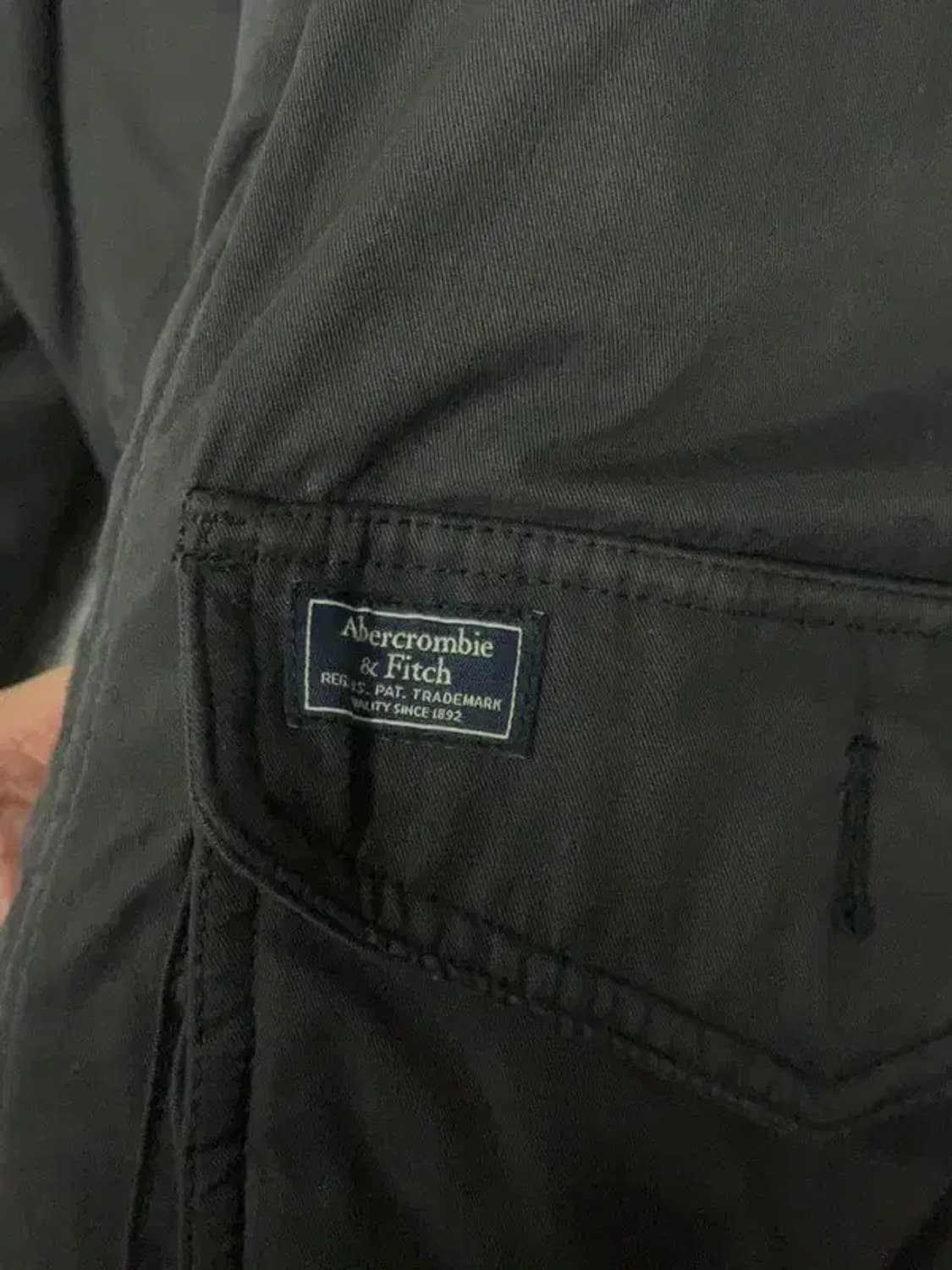 아베크롬비 블랙 후드 퍼 파카 패딩 M 상품이미지6