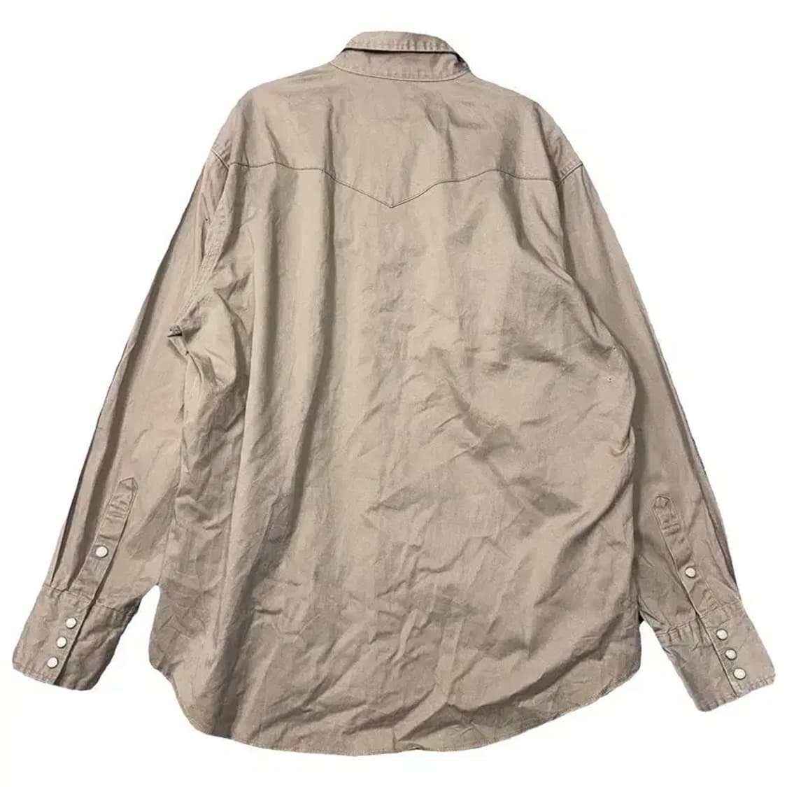 랭글러 빈티지 베이지 웨스턴 셔츠 L 상품이미지2