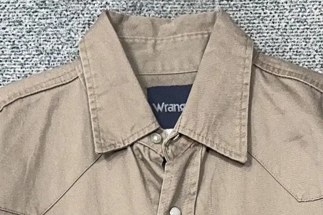 랭글러 빈티지 베이지 웨스턴 셔츠 L 상품이미지5