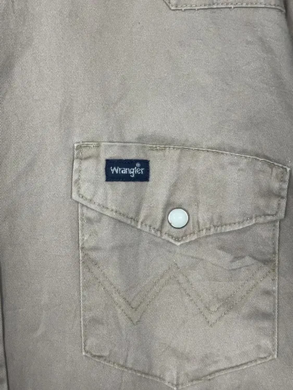 랭글러 빈티지 베이지 웨스턴 셔츠 L 상품이미지7