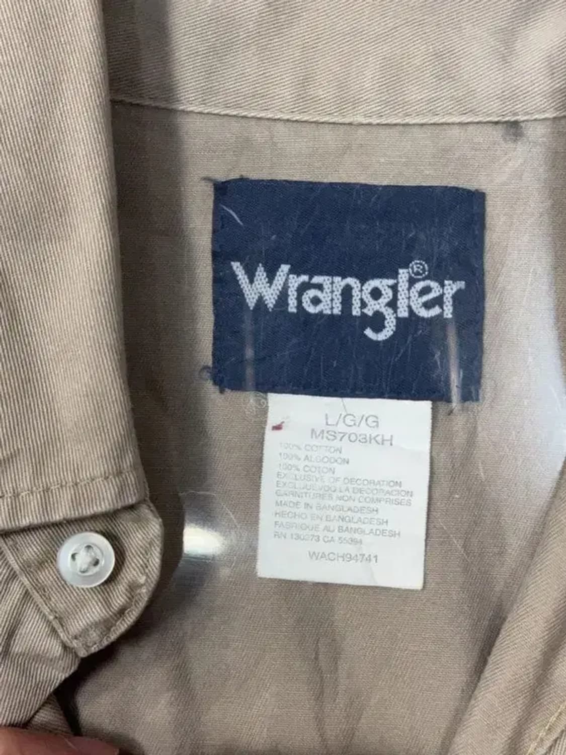 랭글러 빈티지 베이지 웨스턴 셔츠 L 상품이미지8