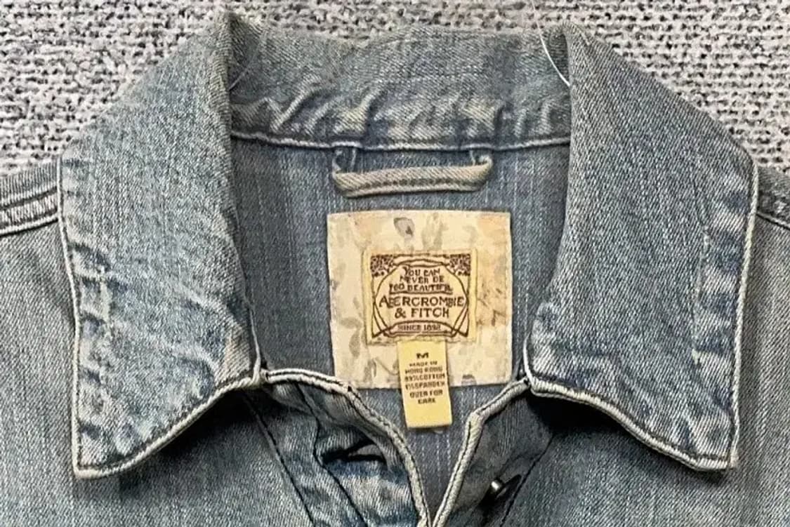 아베크롬비 Y2K 연청 디테일 데님 자켓 M 상품이미지5